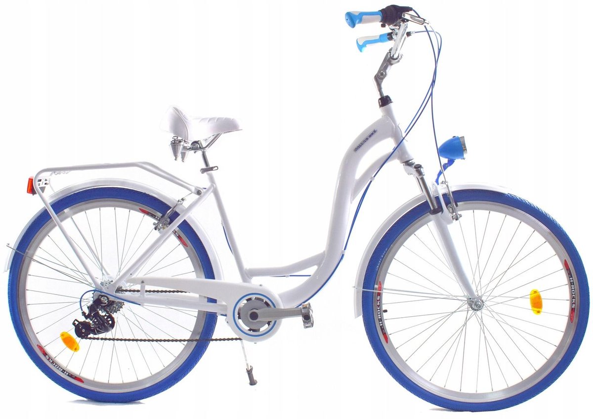 Dallas Bike City Alu 7Spd 26 cali Biało-niebieski