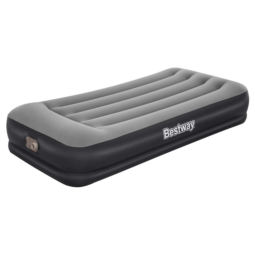 MATERAC DMUCHANY JEDNOOSOBOWY Z POMPKĄ ELEKTRYCZNĄ 191 X 97 X 36 CM BESTWAY 67723