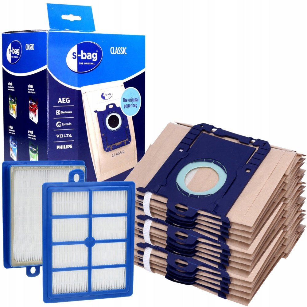 Worki S-Bag E200Sm Elektrolux 15Szt + Filtr Hepa