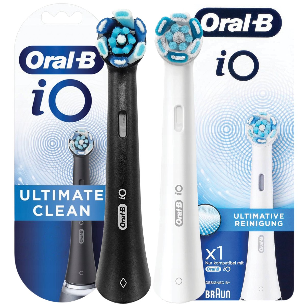 Końcówki Oral-B io Ultimate Clean Care White Black