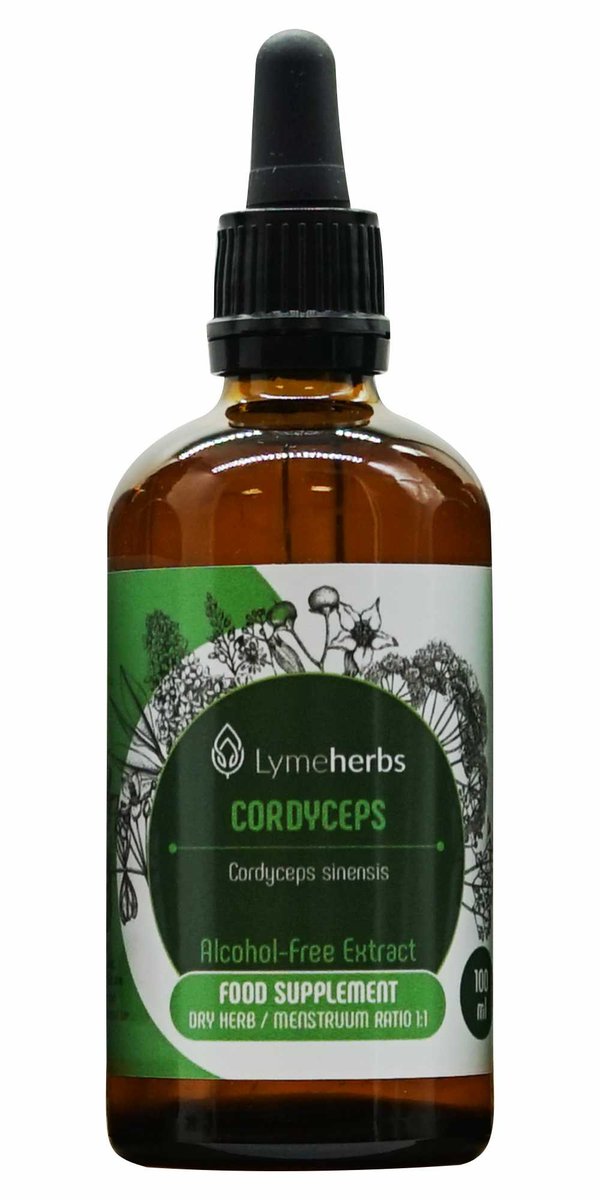 Lymeherbs, Cordyceps ektrakt bezalkoholowy 1:1, 100ml