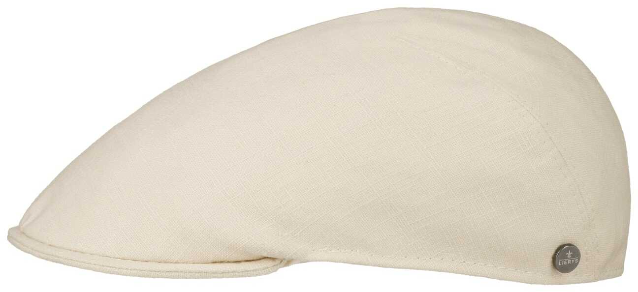 Kaszkiet Lniany Uni by Lierys, jasnobeżowy, M (56-57 cm)