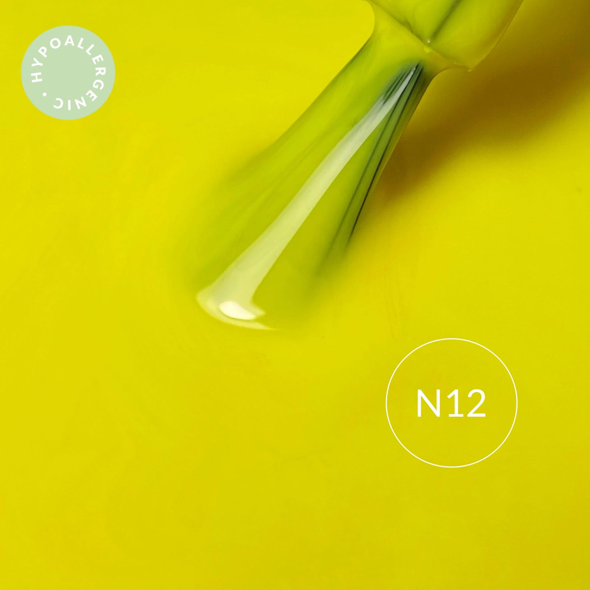 Lakier hybrydowy hipoalergiczny neonowy żółty 7ml – Neon Intense Yellow N12