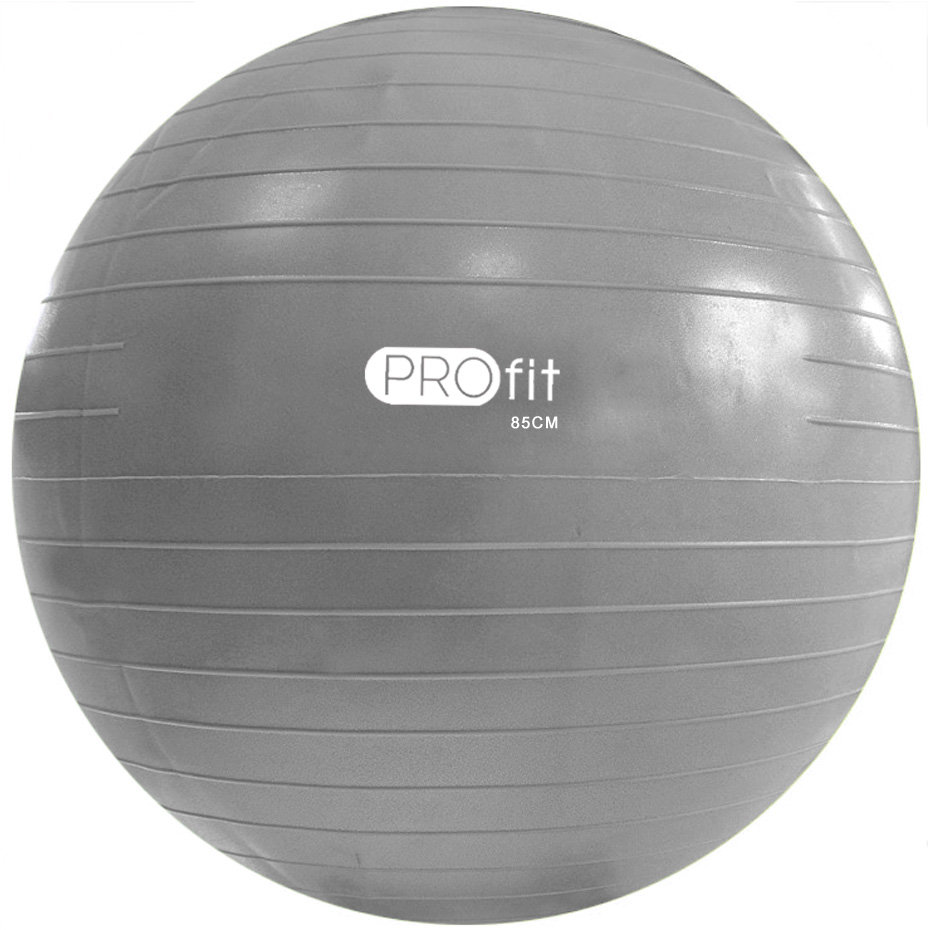 ProFit Piłka gimnastyczna 85 cm srebrna z pompką DK 2102 P5165-0