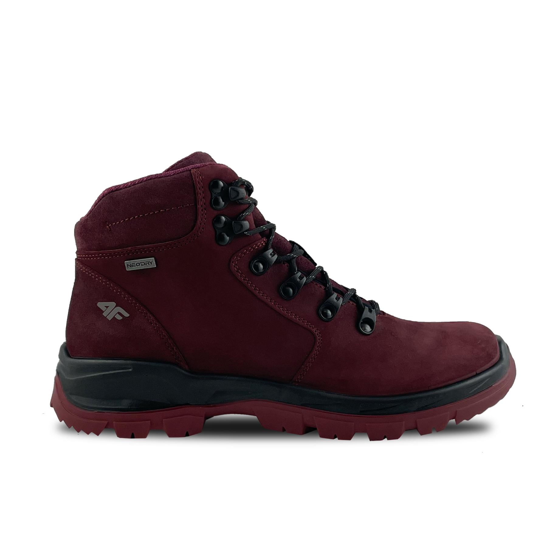 Damskie buty turystyczne 4F ALPHATREK OBDH253 bordowe Rozmiar: 37