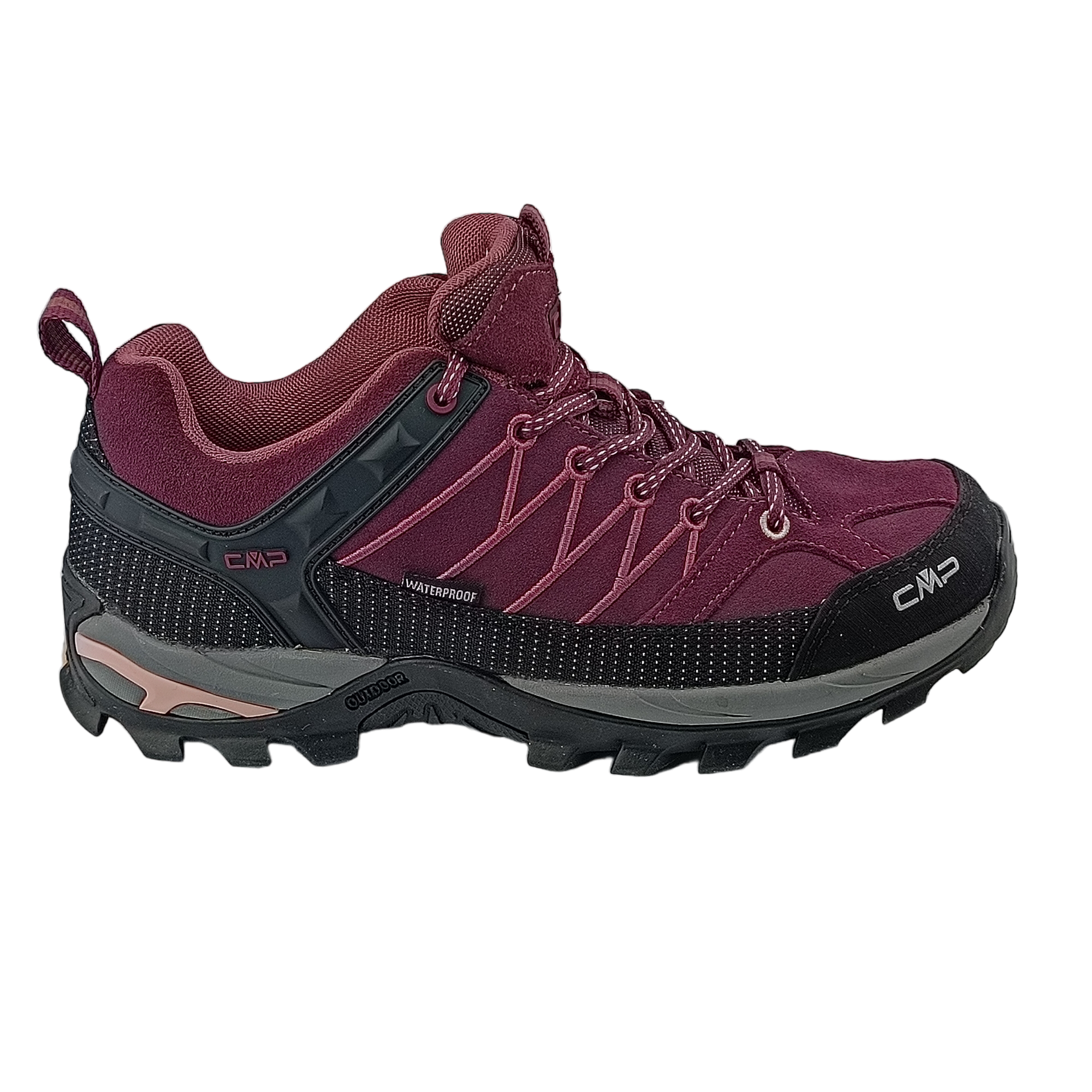 Damskie niskie buty trekkingowe CMP Rigel Low bordowe Rozmiar: 39