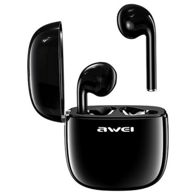 Awei słuchawki Bluetooth 5.0 T28 TWS + stacja dokująca czarny/black AWEI051BLK