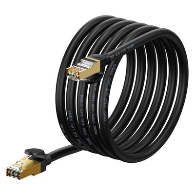 Kabel sieciowy Baseus Ethernet RJ45, 10Gbps, 3m (czarny)