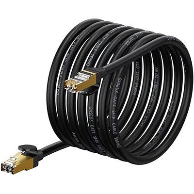 Kabel sieciowy Baseus Ethernet RJ45, 10Gb, 8m (czarny)