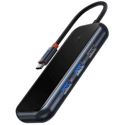 Hub 5w1 Baseus AcmeJoy series USB-C do 2xUSB 3.0 + USB 2.0 + USB-C PD + HDMI (szary)