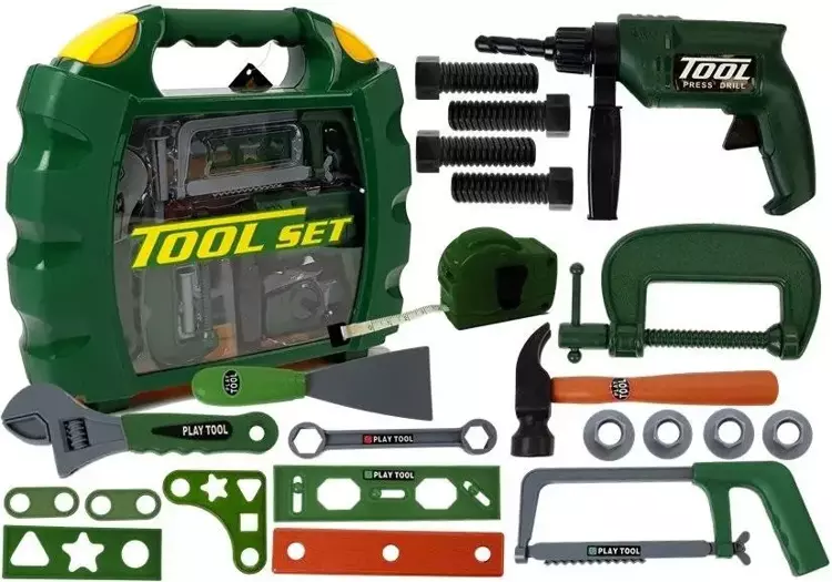 Zestaw narzędzi dla majsterkowicza w walizce - Leantoys