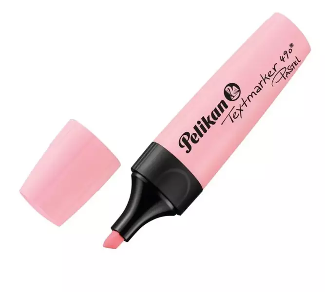Zakreślacz 490 Pastell różowy (10szt) - PELIKAN