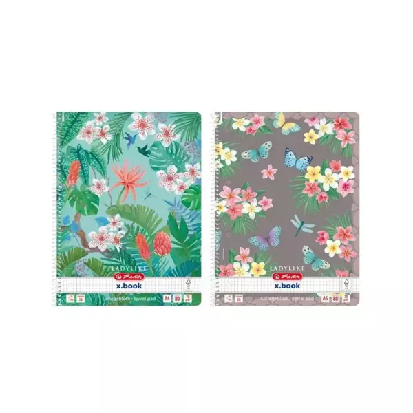 Brulion na spirali A4/80K kr Ladylike (5szt) - HERLITZ