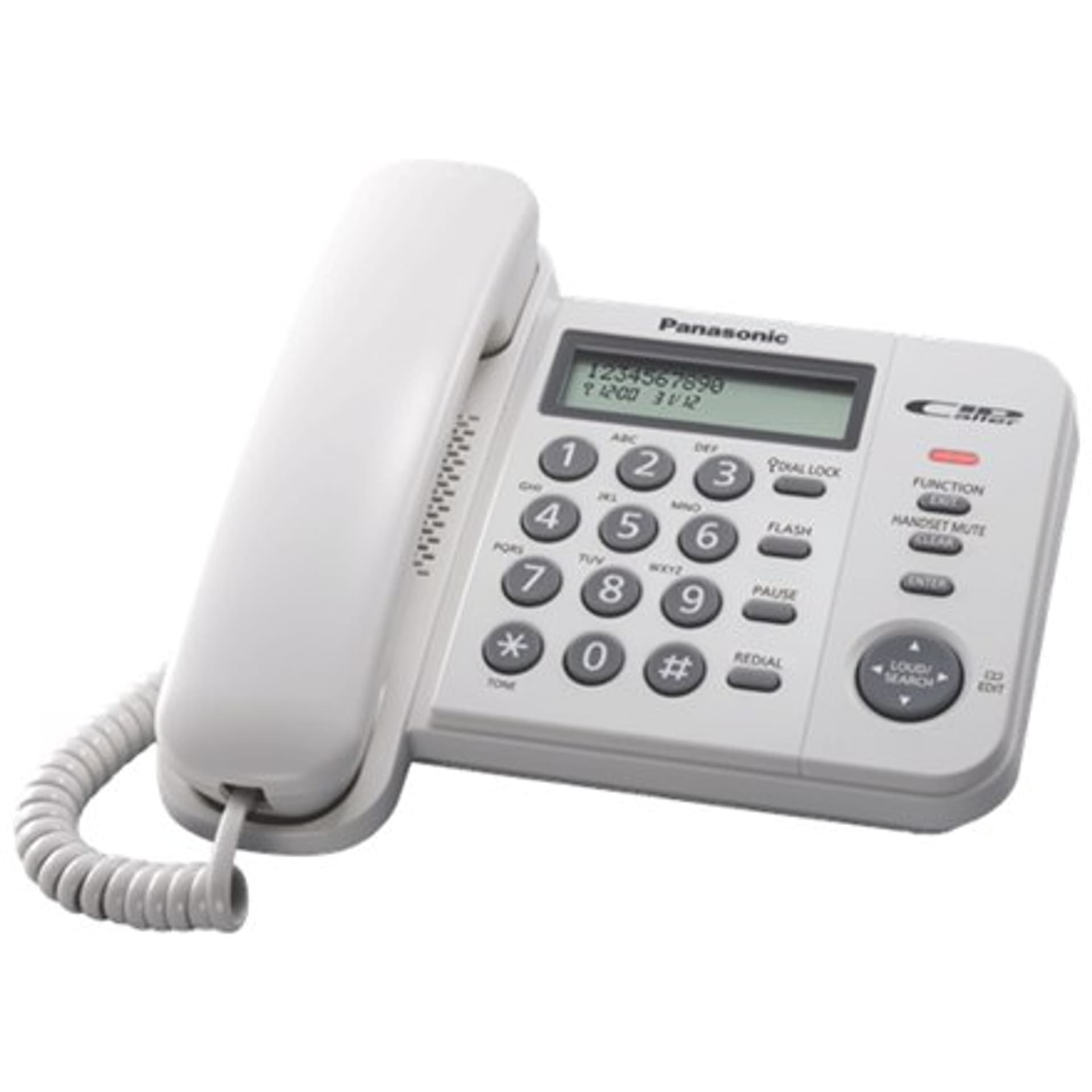 Фото - Радіотелефон Panasonic | Corded | KX-TS560FXW | Built-in display | Caller ID | White | 