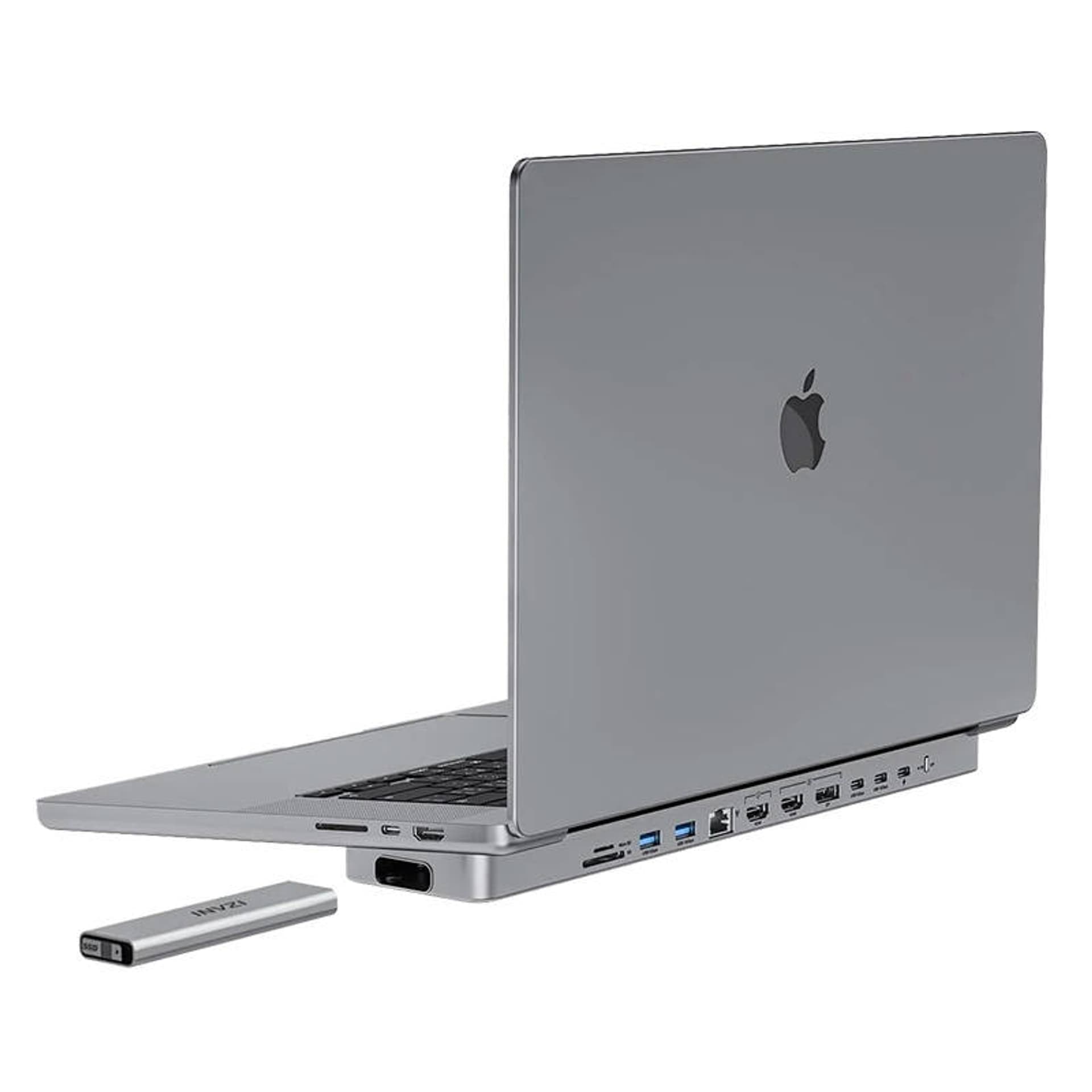 Фото - Кардридер / USB-хаб Stacja dokująca / Hub USB-C do MacBook Pro 16" INVZI MagHub 12w2 z kieszen