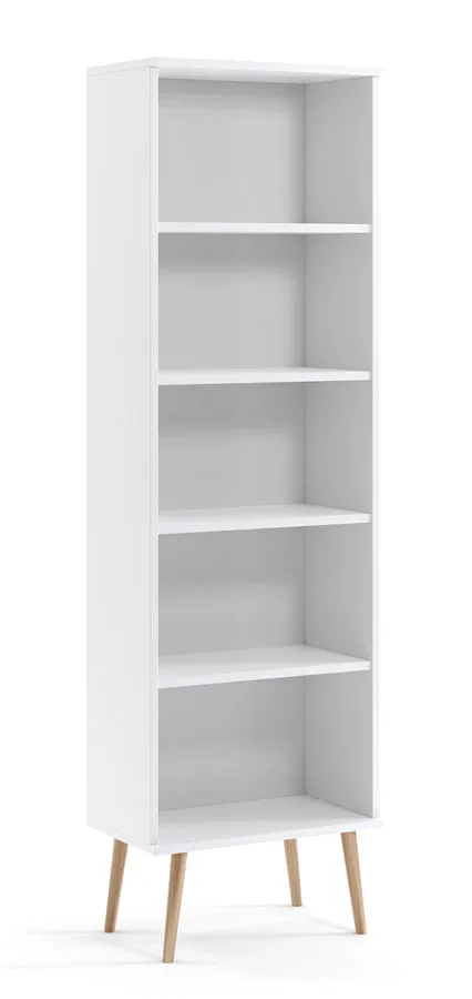 Biały otwarty regał w stylu skandynawskim W3-W75