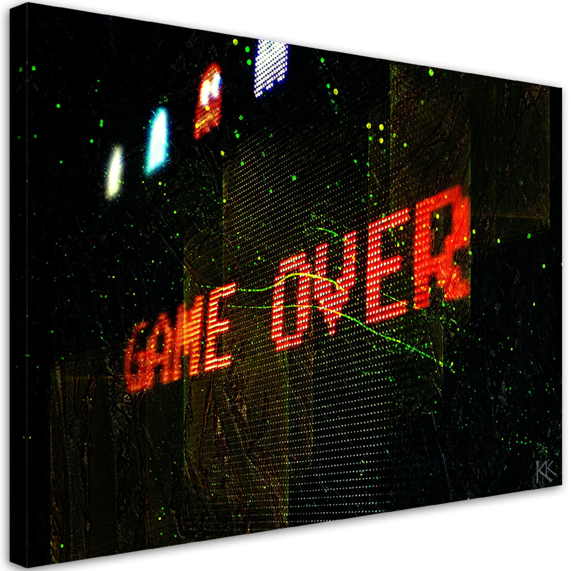 Obraz na płótnie, Game Over dla gracza (Rozmiar 120x80)