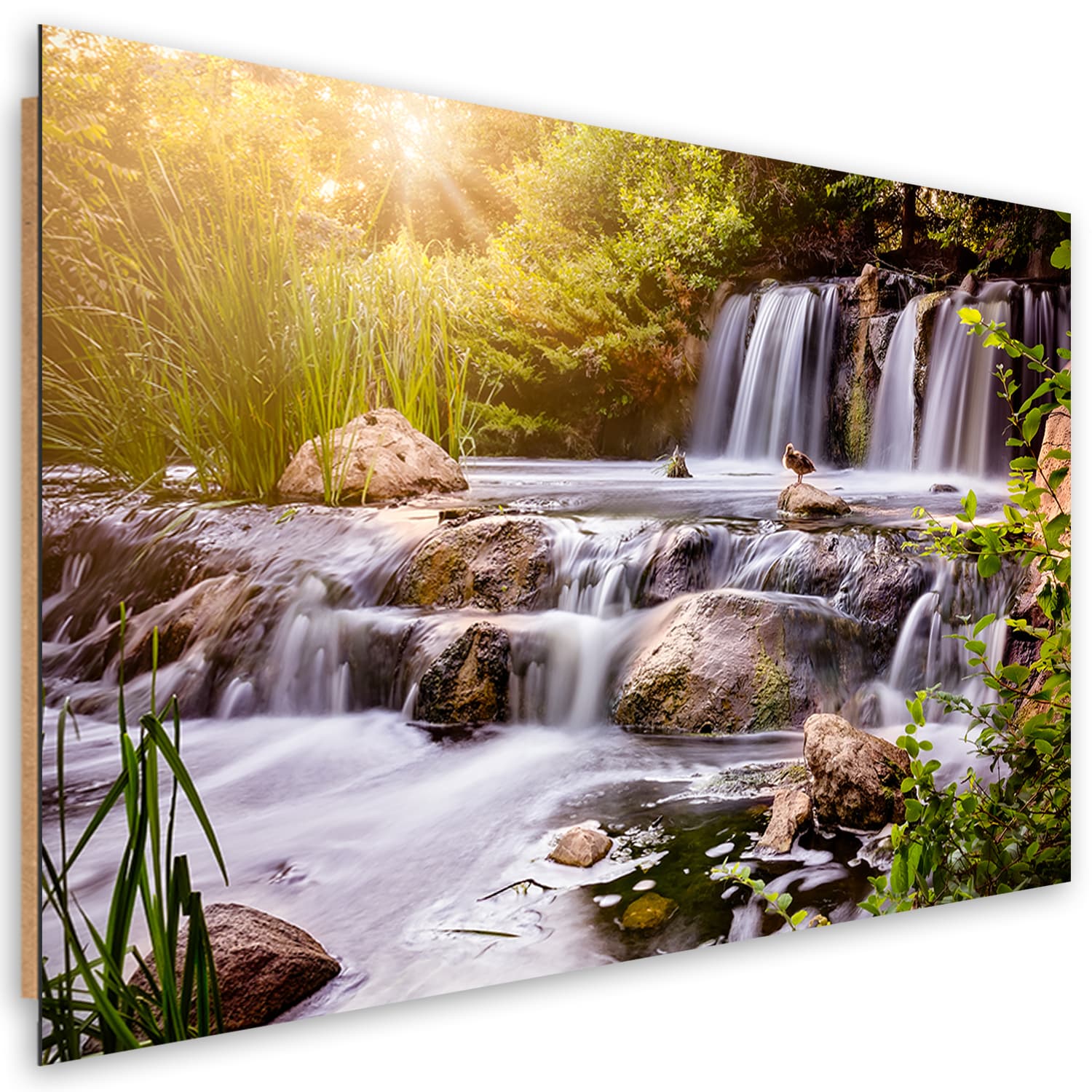 Obraz Deco Panel, Wodospad o zachodzie słońca natura (Rozmiar 90x60)