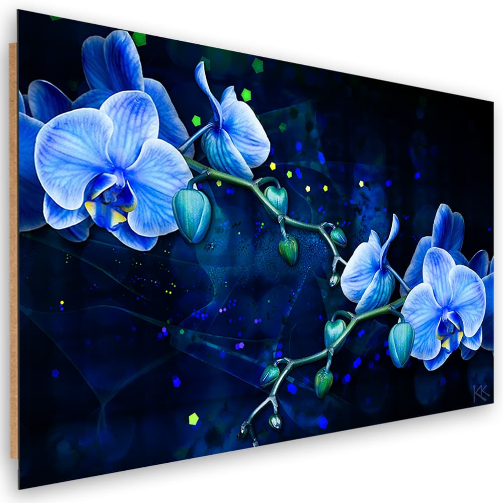 Obraz Deco Panel, Niebieski kwiat orchidei (Rozmiar 100x70)