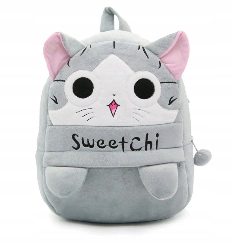 Plecak Pluszowy Do Przedszkola Kot Kotek Kawaii