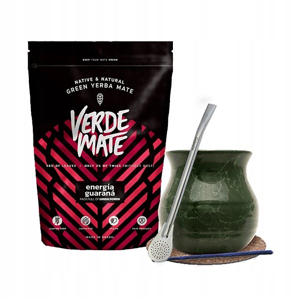 Zestaw Yerba Mate Energia 500g Tykwa Bombilla