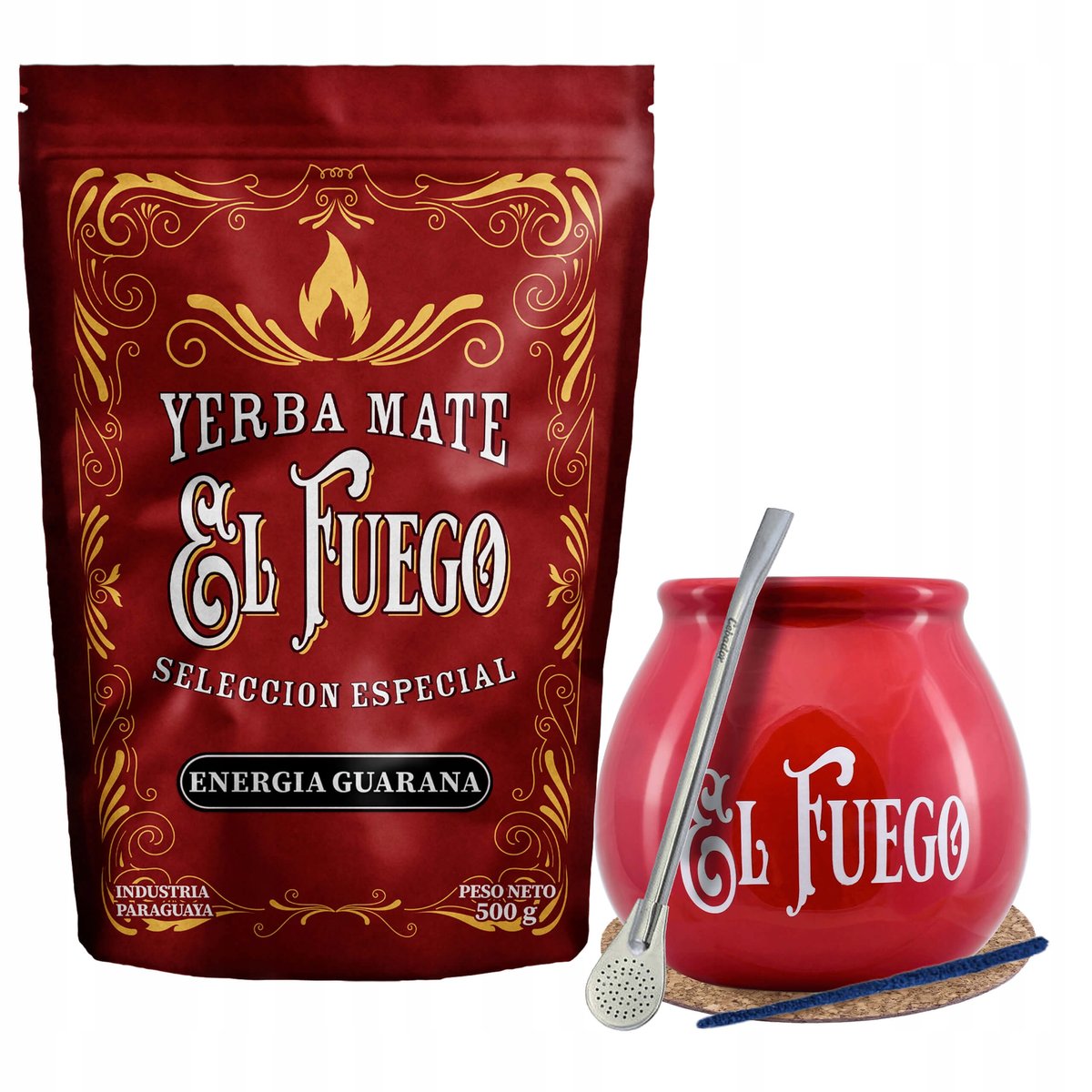 Zestaw Startowy do Yerba Mate El Fuego 500g MOCNY