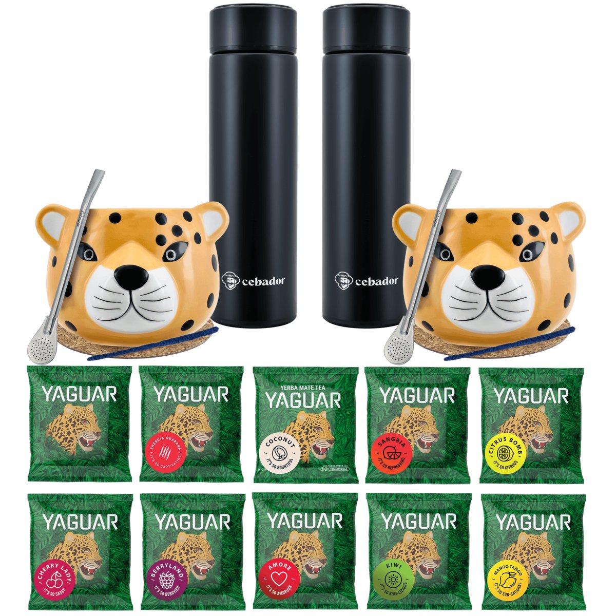 Zestaw Yerba Mate Termos bombilla dla dwojga 500g