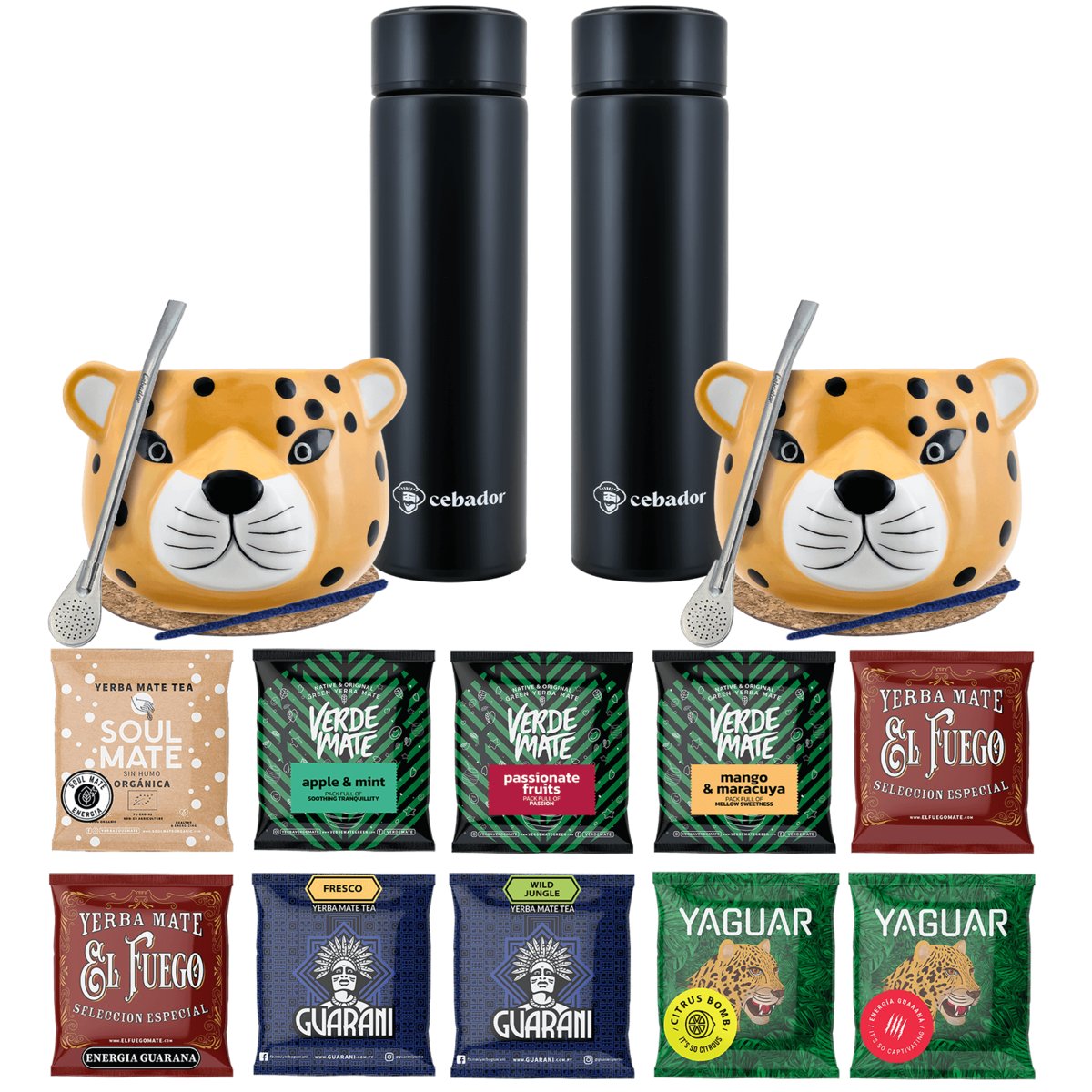 Zestaw Yerba Mate Termos bombilla dla dwojga 500g