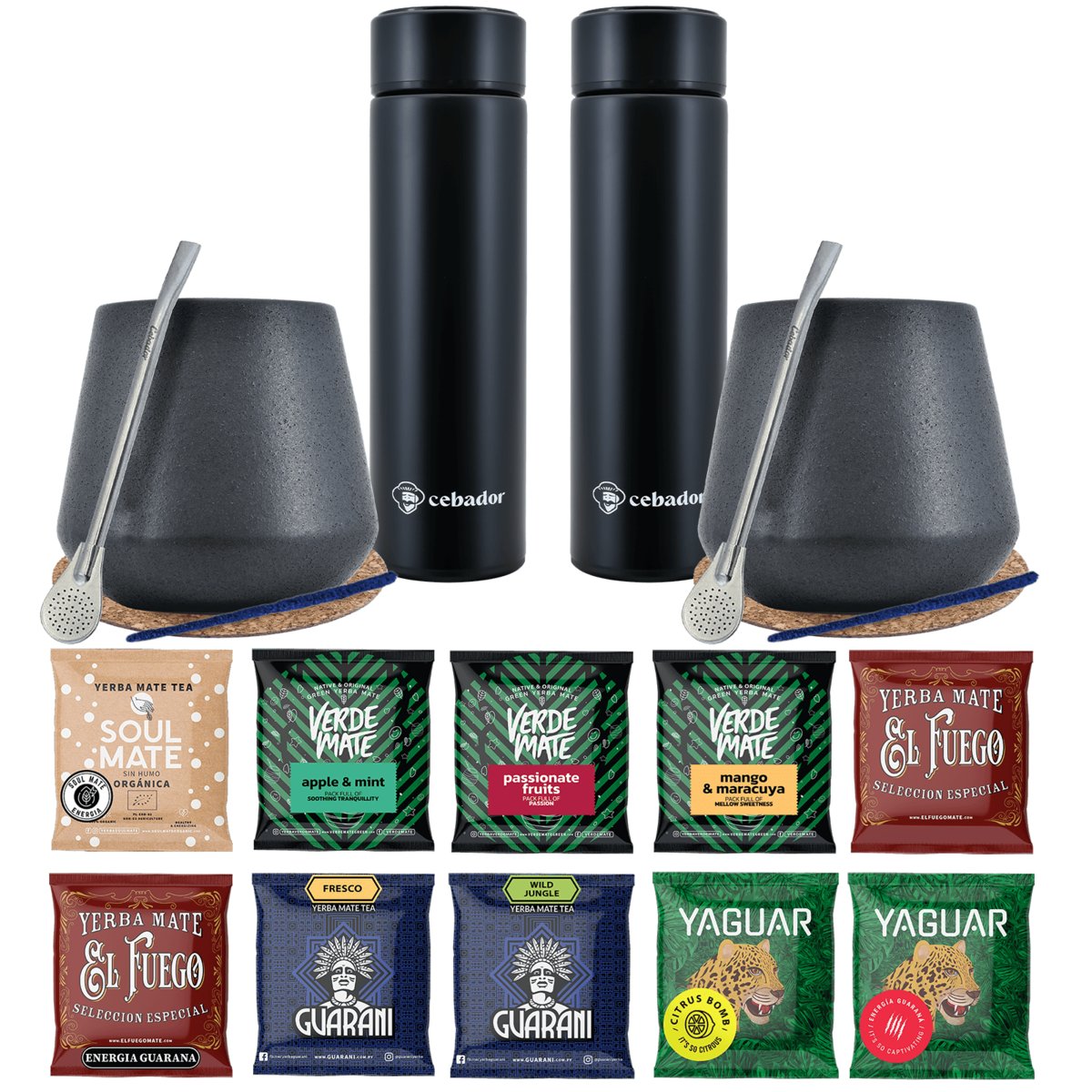Zestaw Yerba Mate Termos bombilla dla dwojga 500g