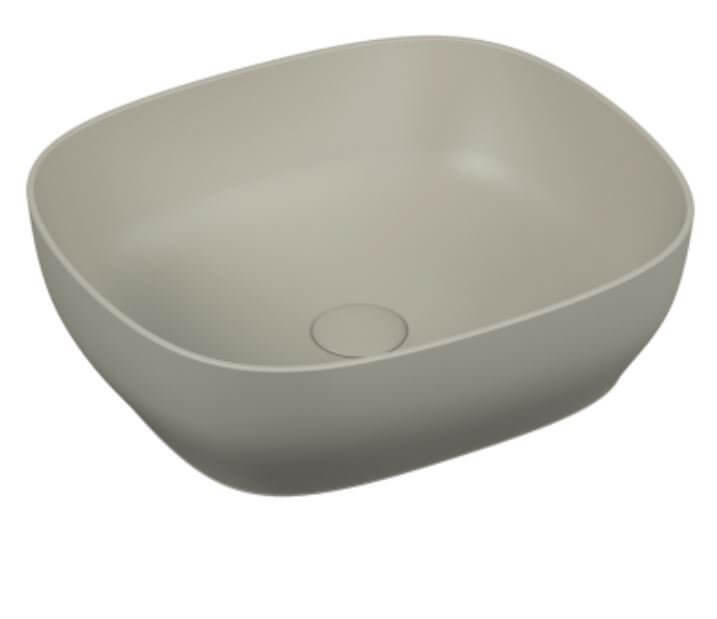 Vitra Outline Umywalka nablatowa 47,5x41 cm biały mat 5994B401-0016