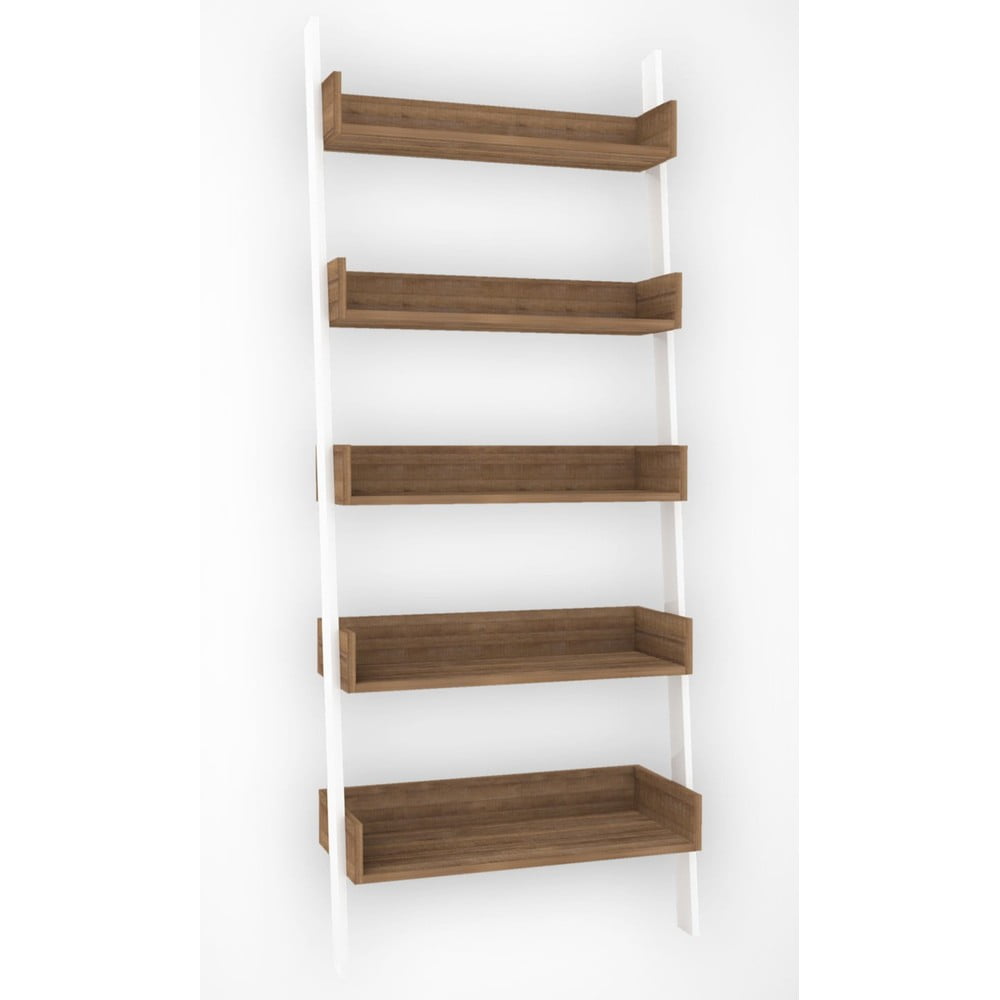 Biały regał w dekorze dębu 80x195 cm Only – Kalune Design