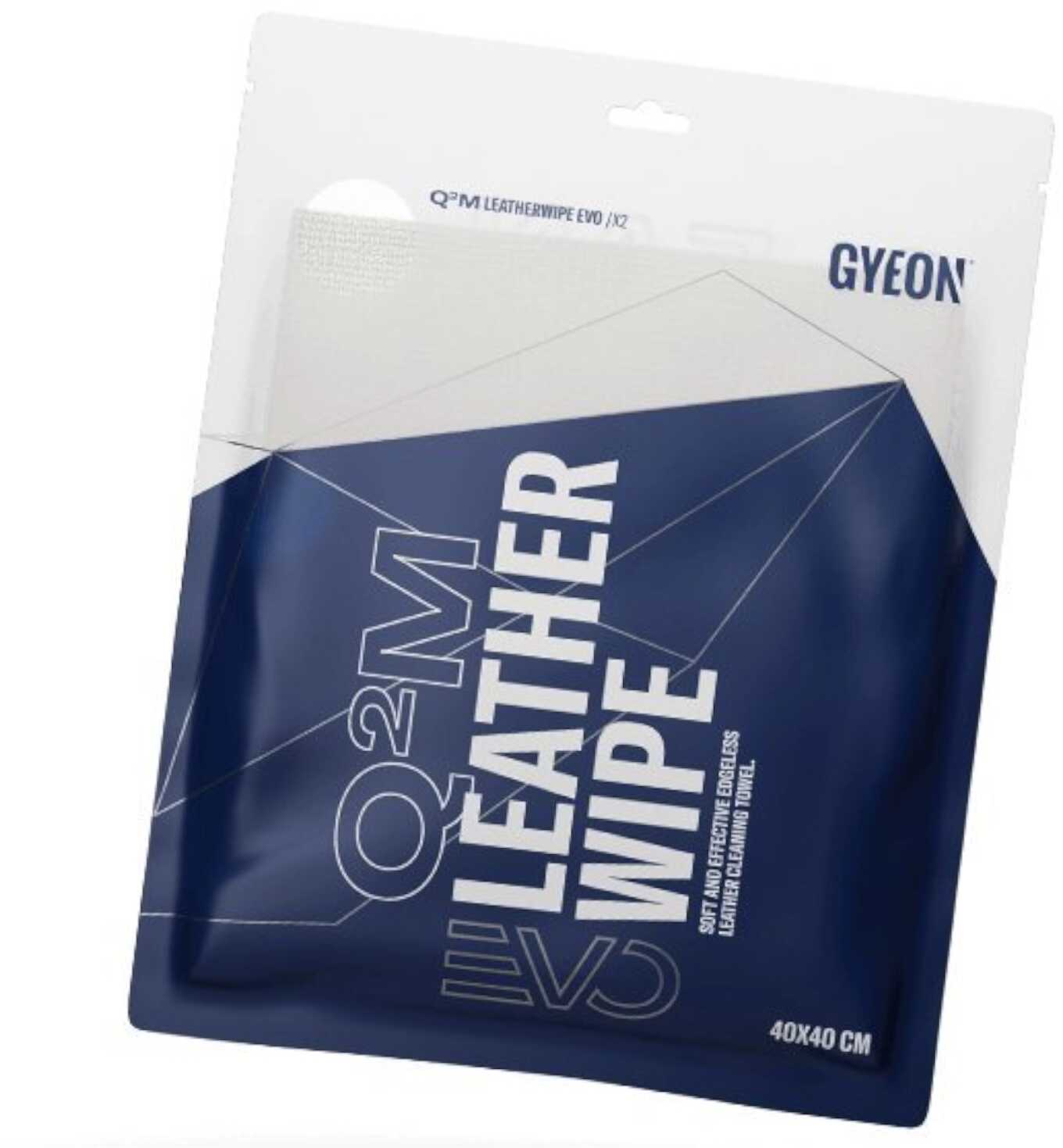 GYEON Q2M LeatherWipe EVO - Mikrofibra do każdego rodzaju tapicerki skórzanej 40x40cm 2-pak