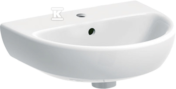 Umywalka kompaktowa Selnova B45 cm, H17 cm, T37 cm, z przelewem, z otworem na baterię