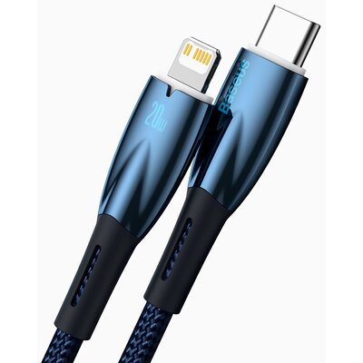 Baseus Kabel USB-C do Lightning Glimmer, 20W, 1m niebieski