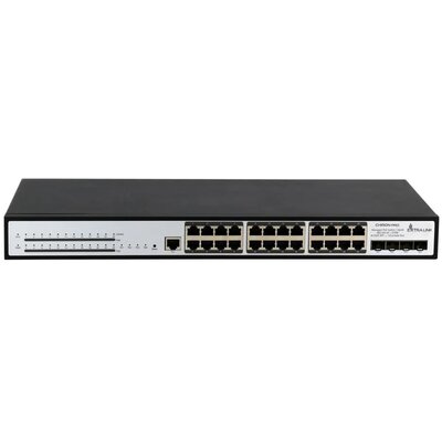EXTRALINK CHIRON PRO 24 GE PORTS POE 802.3AF/AT MANAGED SWITCH, POWER 370W, 4X 10GE/GE SFP+