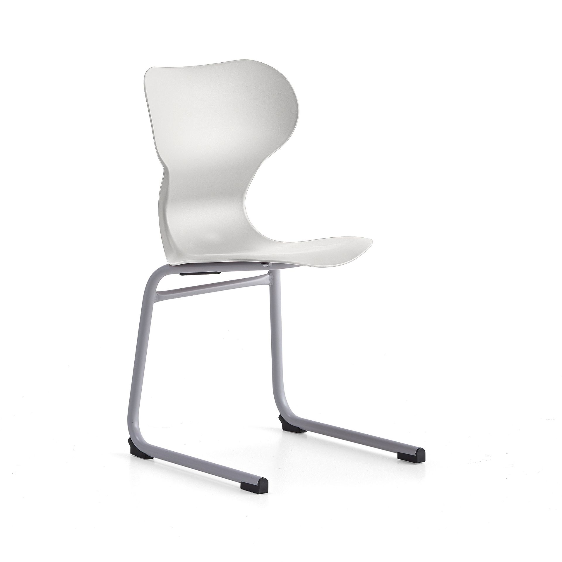 Krzesło BRIAN, na płozach, jasnoszary