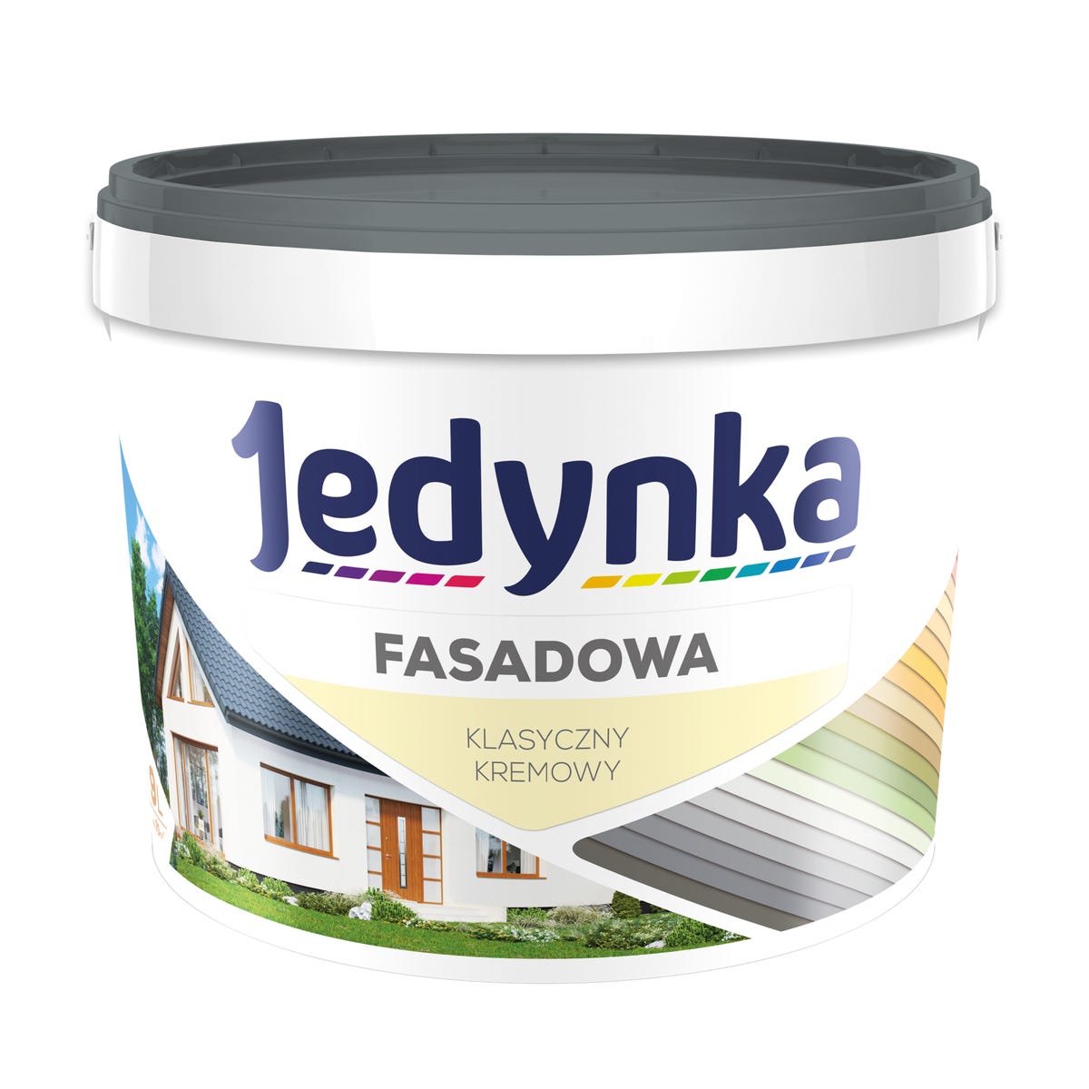 Farba elewacyjna FASADOWA 2.7 l Klasyczny kremowy JEDYNKA 5902829037449