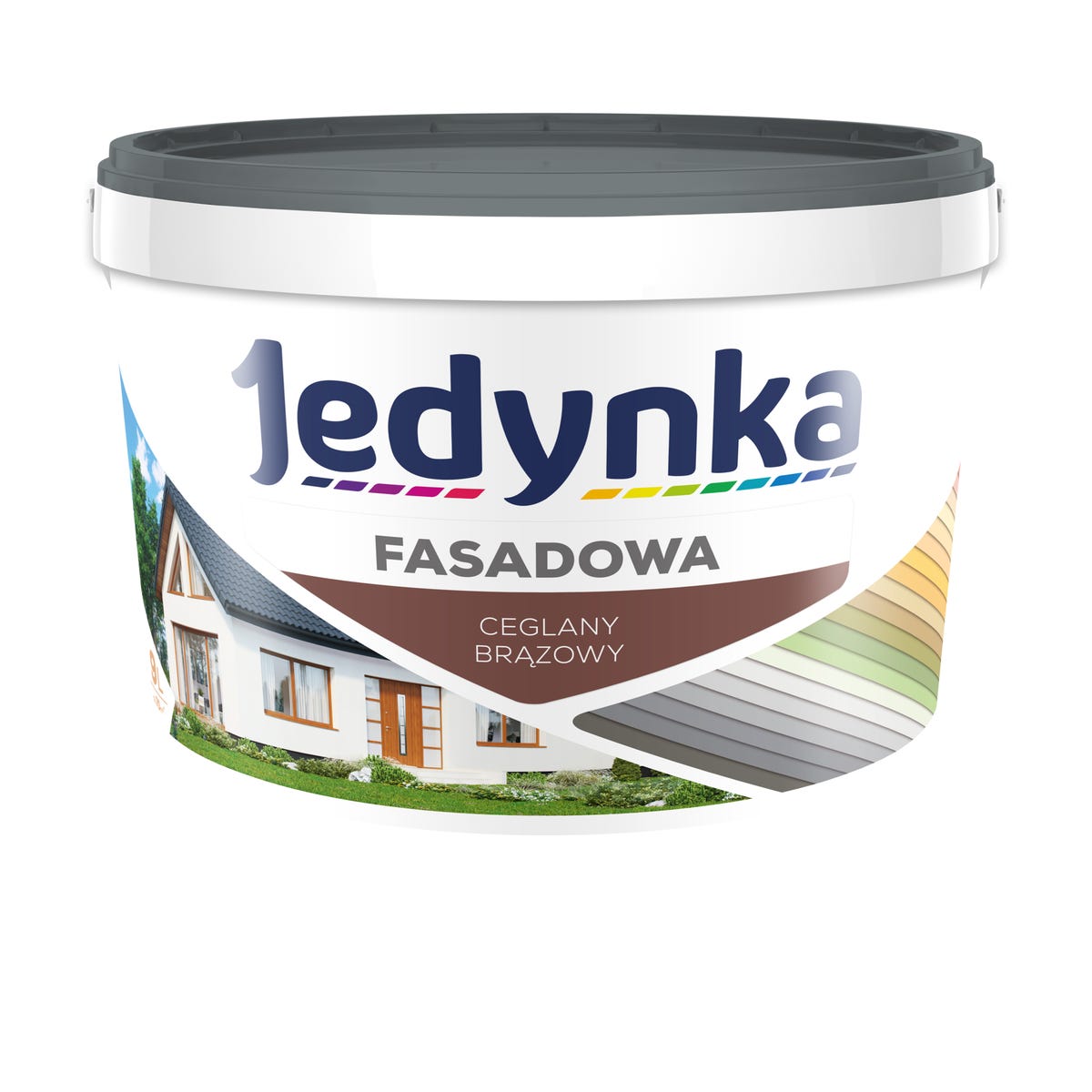 Farba fasadowa 9 l Ceglany brązowy Jedynka 5902829037555
