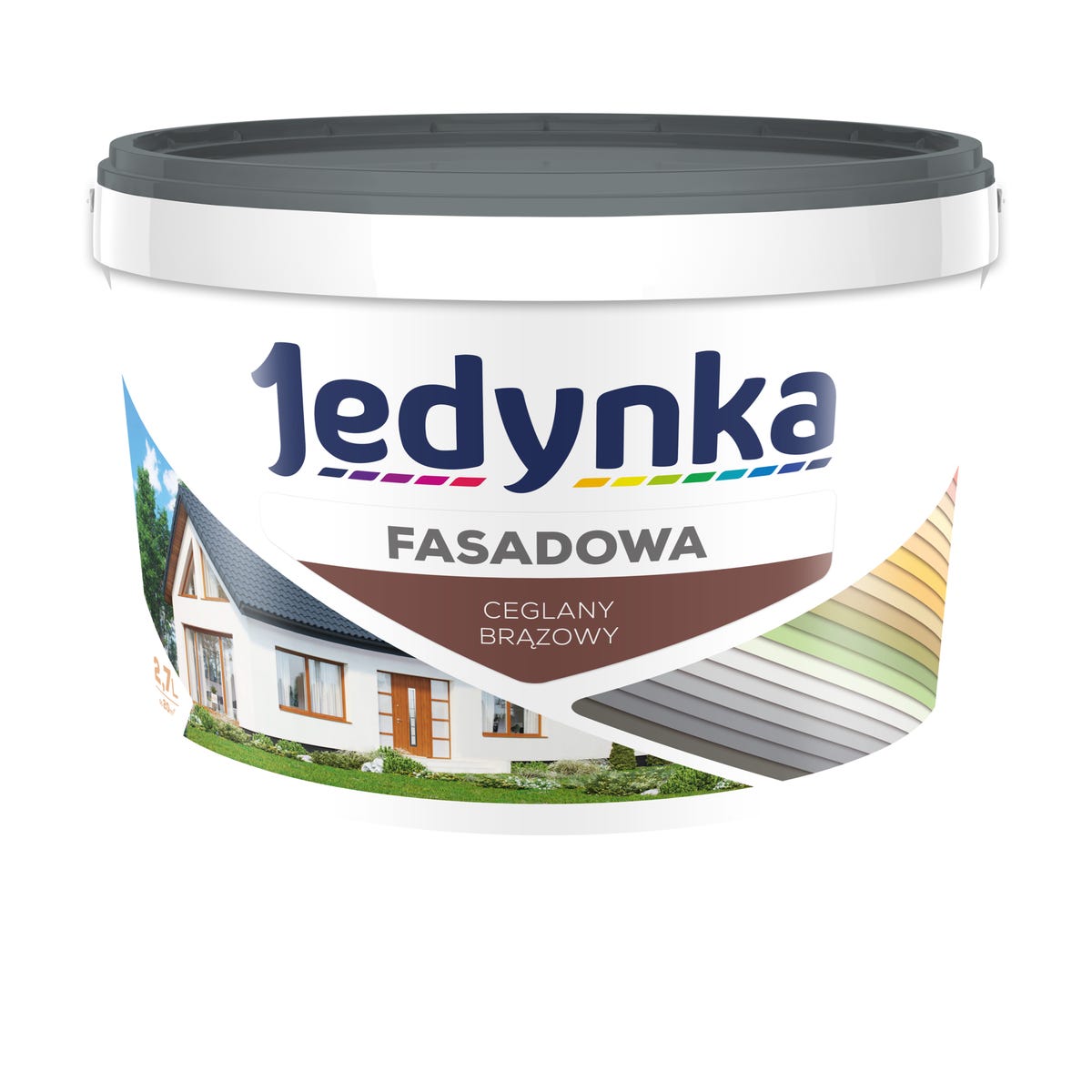 Farba fasadowa 2.7 l Ceglany brązowy Jedynka 5902829037562