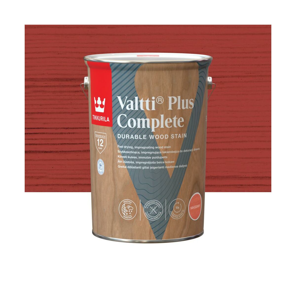 Lazura do drewna Valtti Plus Complete 5 l Mahoń Tikkurila