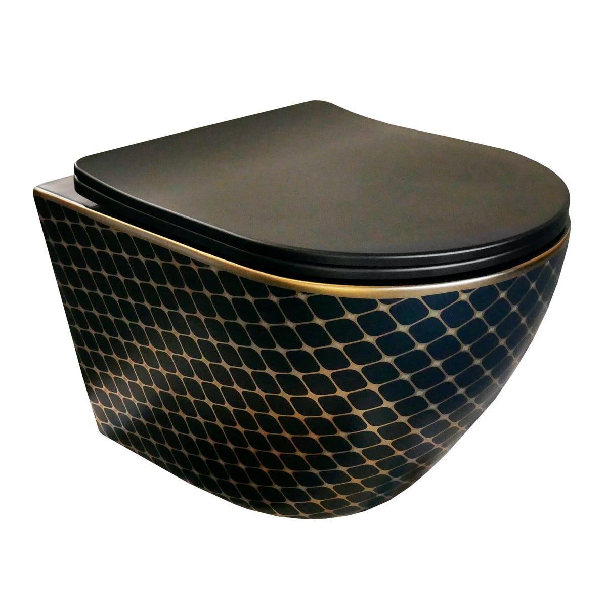 Miska WC wisząca Alice Black Night Domino 5900378334170