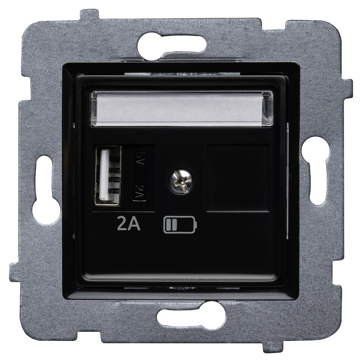 Gniazdo USB-A Rosa Czarny mat POLMARK