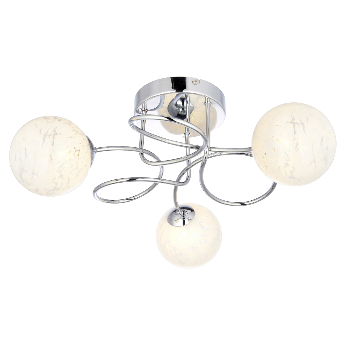 Lampa sufitowa kule szklane L&-196641 Light& nowoczesna chrom