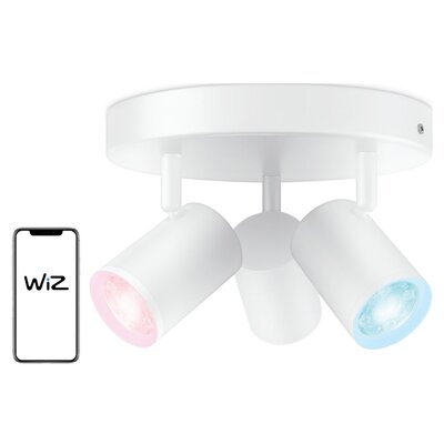 WiZ spot sufitowy LED Imageo 3-pkt. okrągły, biały