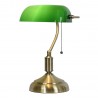 Clayre & Eef Lampka Biurkowa z Zielonym Kloszem 5LL-5104