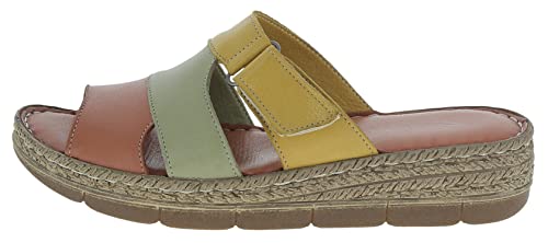 Andrea Conti Klapki damskie, rdzawe/khaki/curry, 39 EU, Ruszt Khaki Curry, 39 eu