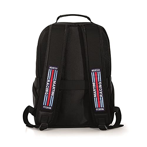 Sparco 016440MRNR, Martini-R Plecak sceniczny Unisex Dorosły, 42/50 EU Czarny, czarny