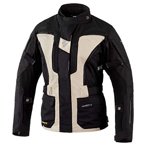 REBELHORN Hardy II Lady damska kurtka motocyklowa, 3 warstwy, wodoszczelna, oddychająca membrana, klasa CE, 2, ochrona łokci i ramion, system Rebel Clima