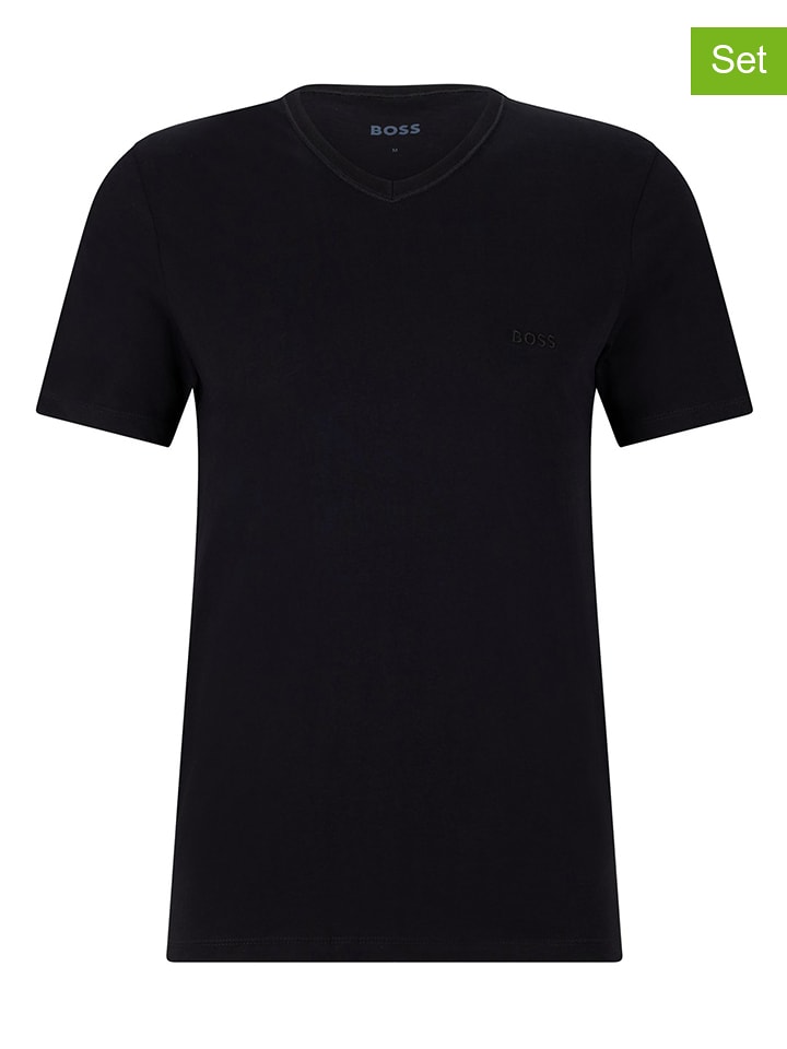 Hugo Boss Koszulki (3 szt.) w kolorze czarnym