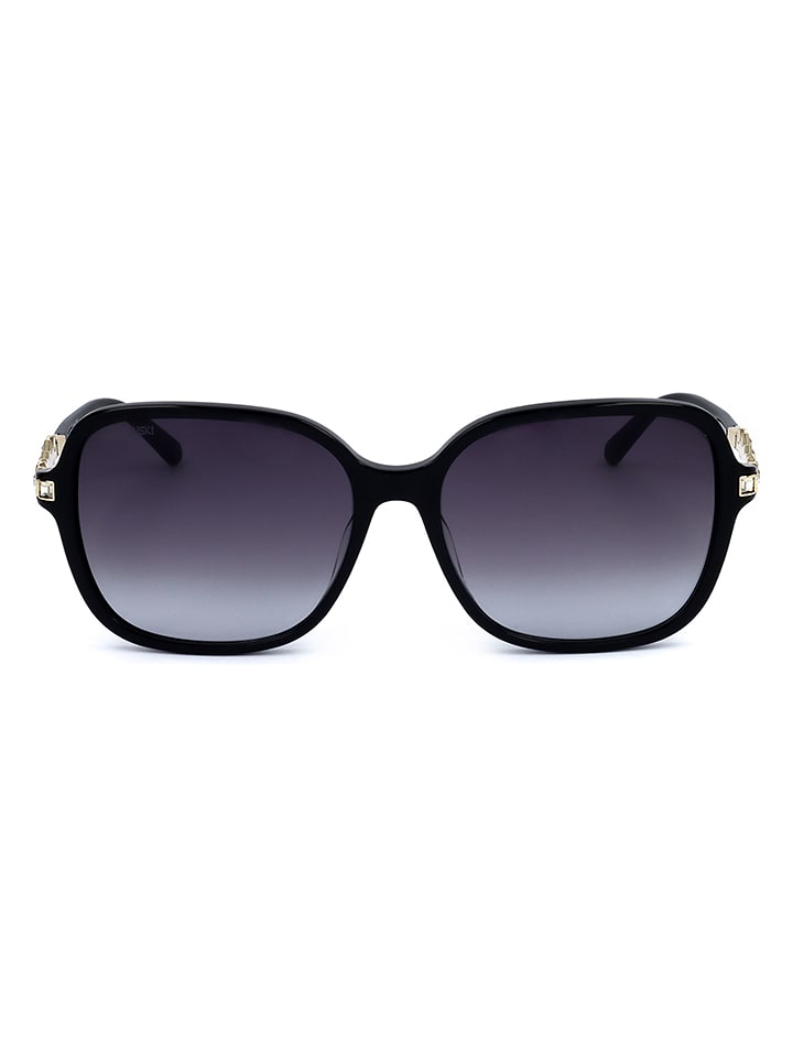 Swarovski Damskie okulary przeciwsłoneczne w kolorze złoto-czarno-granatowym